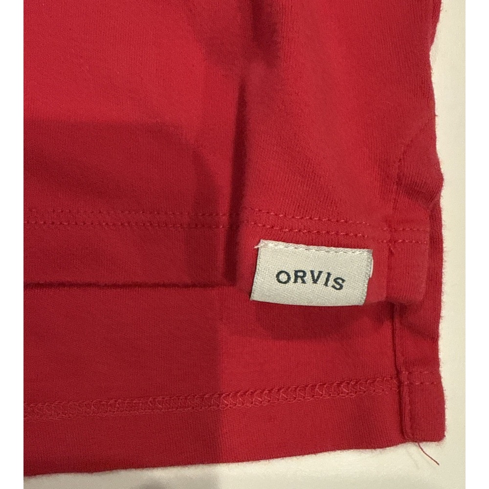 Orvis Womens Top Pink Pima Cotton Knit V-Neck 3/4 Sleeve Pullover T-Shirt XL - Picture 4 of 13